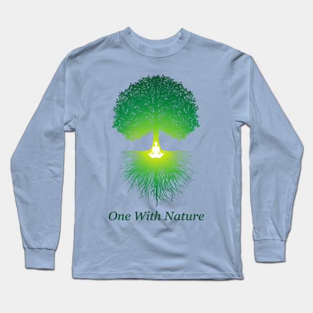 One With Nature Long Sleeve T-Shirt by pepekauai